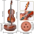 thumbnail image 4 of Boîte à Musique Violon Classique avec Base Rotative - Cadeau Parfait pour Garçons et Filles, 4 of 5