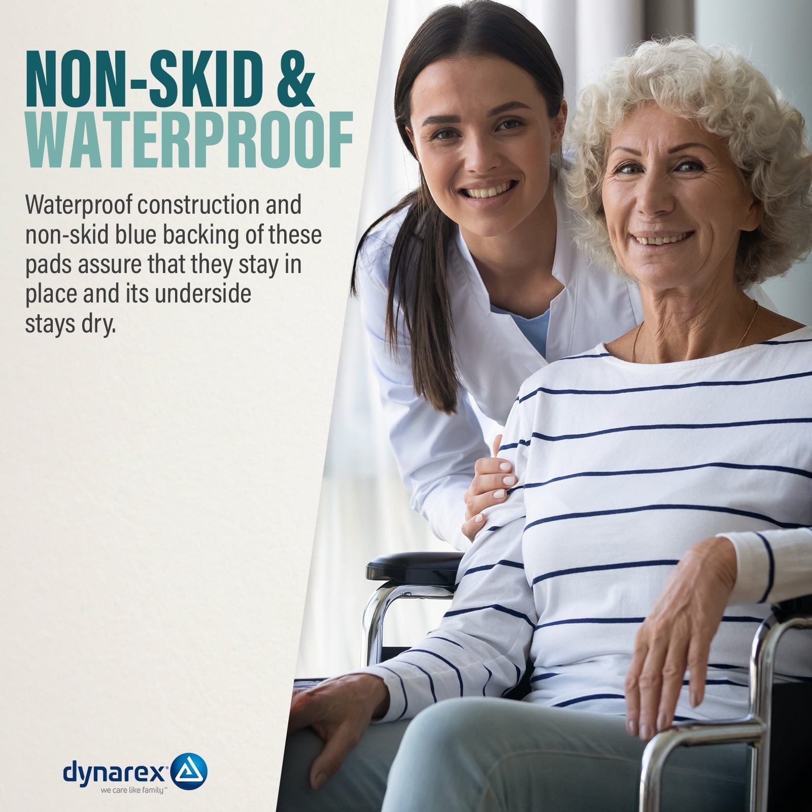 Dynarex Disposable Underpads, Medical-Grade Incontinence Bed Pads to Protect Sheets, Mattresses, and Furniture, 17” x 24” (22g), 1 Case of 300 (3 Boxes of 100)