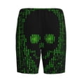 thumbnail image 2 of Lsque Numbers Skull Mens Sleep Pajama Shorts,Short Pajama Pants, Cotton Ultra-Soft Knit-Large, 2 of 9