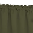 thumbnail image 3 of The Great American Store Decorative Polyester Window Valances Solid Dark Grey Gathered Style (58" x 18") 3" Rod Pocket, 1 Pack - Suitable for Kitchen, Living Room, Bedroom, Cafes, 3 of 5