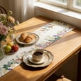 thumbnail image 2 of Decorative Table Runner Floral Seasonal Summer Design for Home Kitchen Dining Indoor Farmhouse, 2 of 7