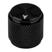 Parts Express Small Aluminum Guitar / Amplifier Knob 0.5" - Black