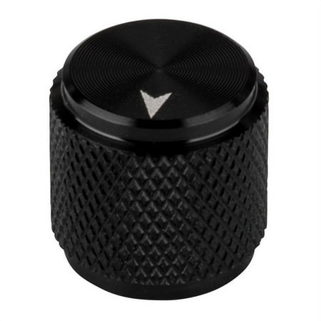 Parts Express Small Aluminum Guitar / Amplifier Knob 0.5" - Black