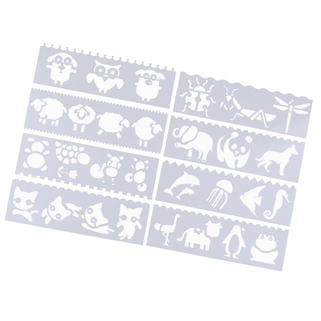 Plantillas de Dibujo de 8 Estilos Sunnimix Plantillas de plantilla de dibujo Animal