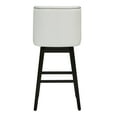 thumbnail image 5 of CHITA 30 inch Faux Leather Swivel Upholstered Counter Height Bar Stools with Full Back, Set of 2, White, 5 of 12