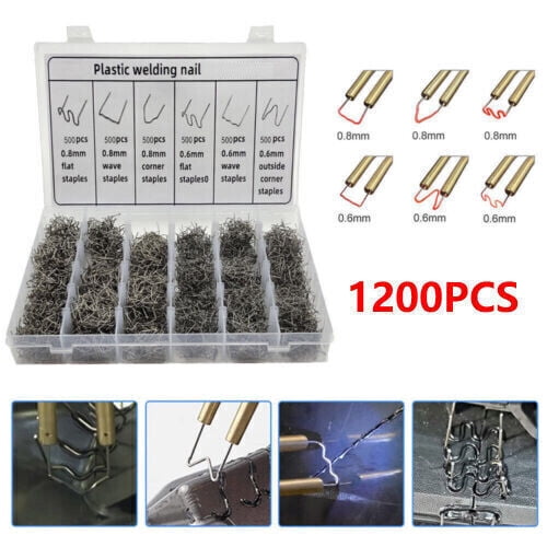 WEISIPU 1200 Plastic Repair Machine Welding Hot Stapler Bumper Fender Welder Staples Kit