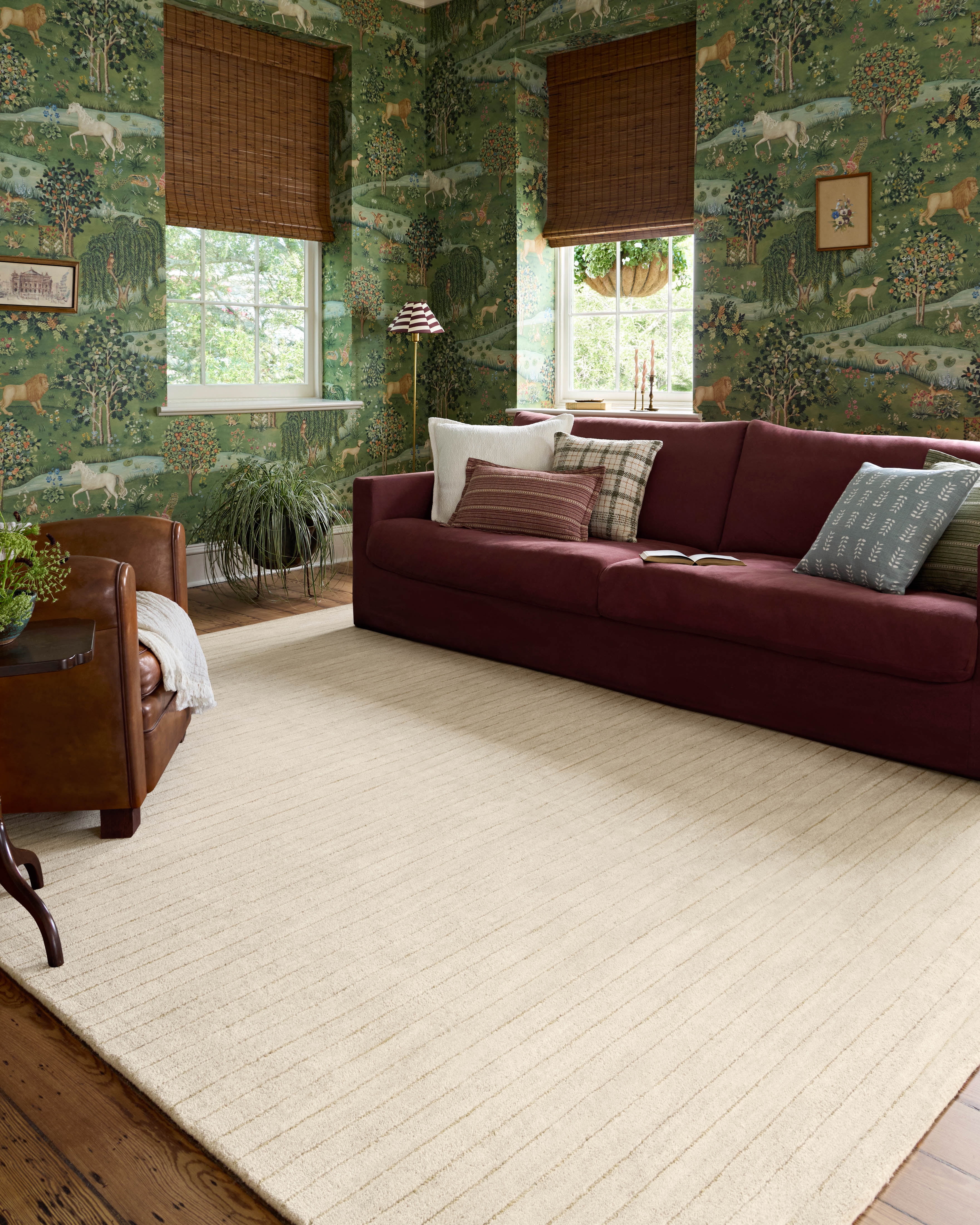 Chris Loves Julia x Loloi Henry Ivory / Dove 2'-6" x 9'-9" Runner Rug
