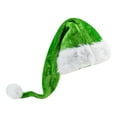thumbnail image 2 of MAIHAN-Christmas Santa Hat for Adult Ornaments, Xmas Decorate New Year Festive Party Holiday Gifts with Court Style Design, Unisex Cosplay Party Hat for Festive Events(A-Green), 2 of 4