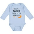 thumbnail image 3 of Inktastic I Love My Great Grandma to the Moon and Back Boys or Girls Long Sleeve Baby Bodysuit, 3 of 5