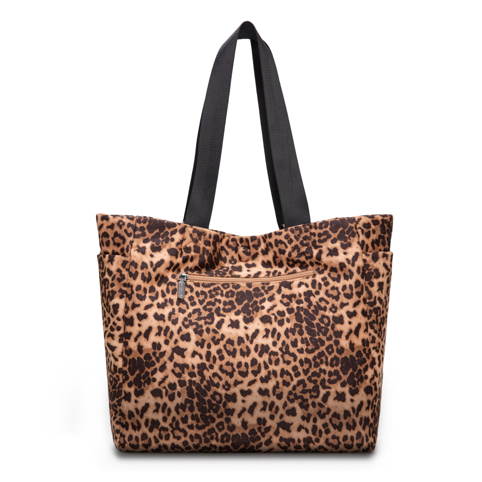 Wrangler Large Tote Bag for Women Designer Leopard Print Purse for Travel Work Gym, Leopard