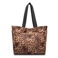 thumbnail image 5 of Wrangler Large Tote Bag for Women Designer Leopard Print Purse for Travel Work Gym, Leopard, 5 of 7