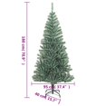 thumbnail image 2 of vidaXL Artificial Christmas Tree with Flocked Snow Green 70.9", 2 of 6