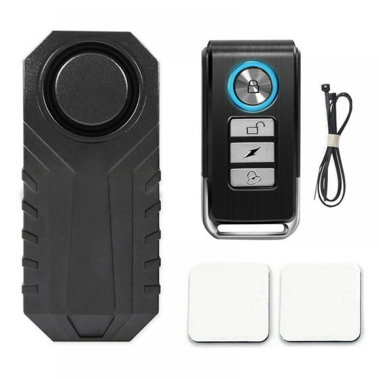 Anti Theft Bike Alarm with Mount 113dB Burglar Vibration Motorcycle Bicycle Alarm Security System Waterproof Cycle Bike Alarm with Remote Walmart