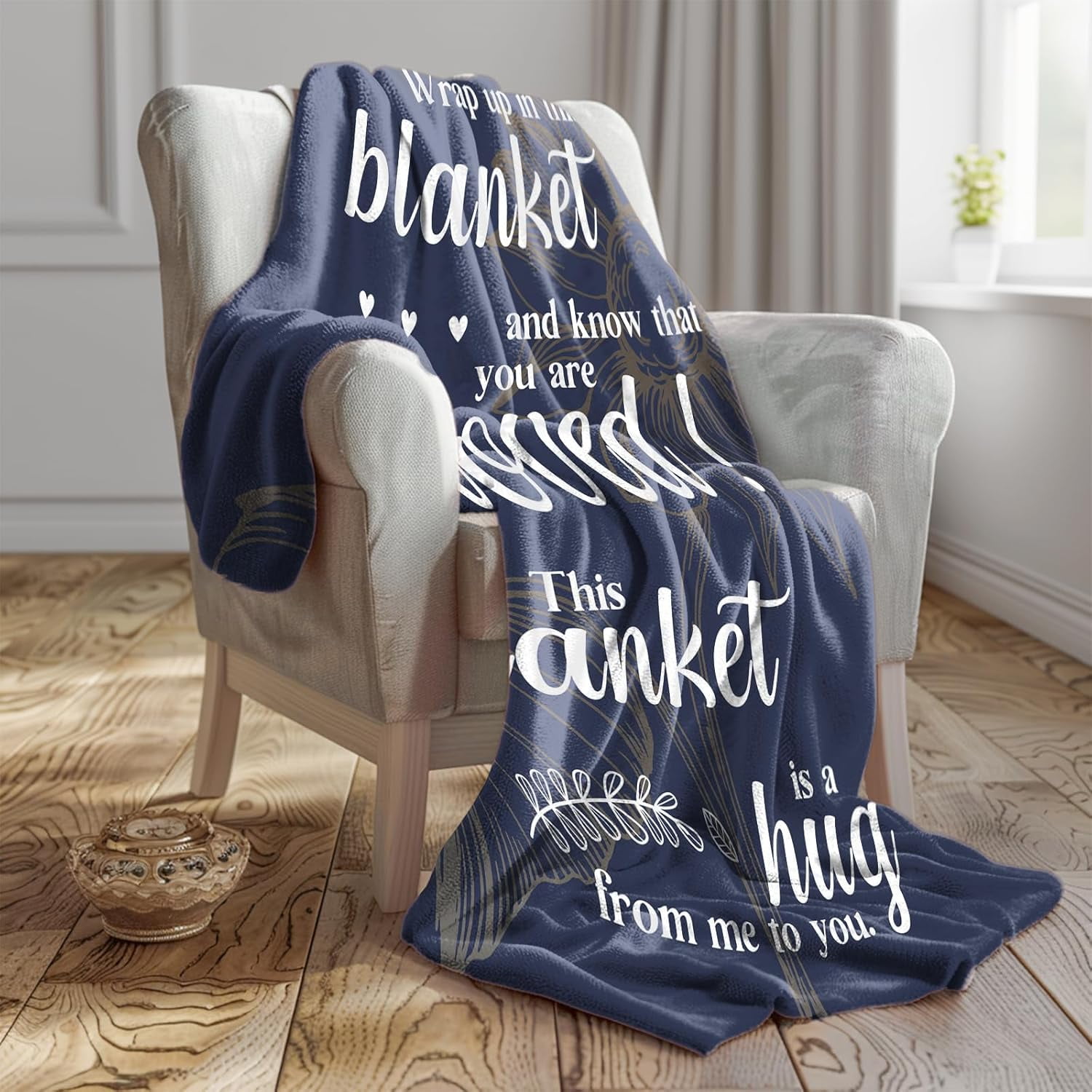 Get Well Soon Gifts, Hug Blanket, Inspirational Gifts for Her Him, Cancer Care Gifts for Women or Men, Encouragement Healing/After Surgery/Thinking of You Gifts