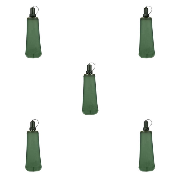 Soidarity Botella de agua Recargable Plegable Bolsa de boca ancha Actividad exterior Viajar Montañismo Botellas Verde 250ml Type2 NO2