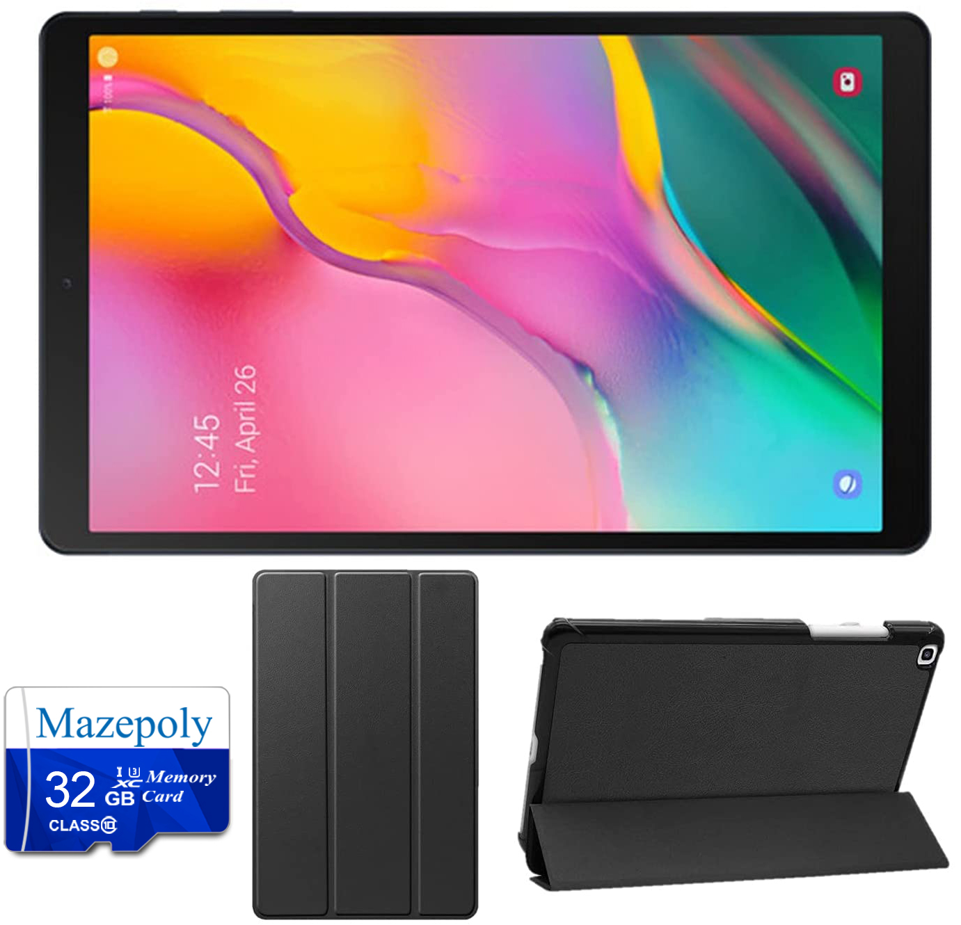 Samsung Galaxy Tab A 8.0-inch (2019 Version Newest) 32GB Touchscreen Tablet Bundle, Quad-Core Qualcomm Snapdragon Processor, 2GB RAM, Android 9.0 OS (LTE Unlocked, Black) with Mazepoly Accessories - image 2 of 7