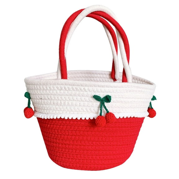 Myenne Women Holiday Bag Woven Beach Handbag Large Capacity Beach Bag Outdoor Pouch
