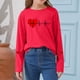 thumbnail image 1 of TaTaai Unisex Printed Round Neck Pullover, Valentine's Day Gift Spring Summer Long Sleeved Base Shirt Gift, 1 of 6