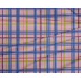 thumbnail image 4 of oneOone Polyester Lycra Pastel Pink Fabric Madras Check Craft Projects Decor Fabric Printed By The Yard 56 Inch Wide, 4 of 4