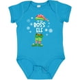 thumbnail image 3 of Inktastic Funny Christmas I'm the Boss Elf with Shoes and Hat Boys or Girls Baby Bodysuit, 3 of 5