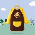 thumbnail image 2 of KONDYS Kids Art Smock Boys Long Sleeve Painting Apron With Adjustable Straps For Preschool Kindergarten Activities Breathable Cozy Beautiful Children Shirts, 2 of 3