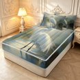 thumbnail image 2 of Erosebridal Cute Heron Bird Zipper Twin Comforter Sets with Fitted Sheet and 2 Pillowcases,Boho Animals Zipper Bedding Set,White Yellow,Light Gray Reversible,4pcs, 2 of 8
