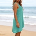 thumbnail image 4 of jtjvou Swimsuit Coverup for Women Scoop Neck Sleeveless Sheer Beach Dresses Vacation Bathing Suit Cover Up Green XL, 4 of 8