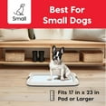 thumbnail image 2 of IRIS USA Pee Pad Holder, Fits 17"x24" or Larger, Medium, Puppy Dog Pad Hoder, Secured Latches, Non-Skid Rubber Feet, High Polish Finish for Easy Cleaning, Leak Protection, Dog Potty Tray, Dark Gray, 2 of 8