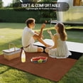 thumbnail image 5 of Outdoor Rug 4x6 Feet, Brown Black White Boho Entryway Rugs Floor Mats, Washable Runner Rug Non Slip, Modern Striped Art Indoor Outside Rugs for Patios/Porch/Camping, 5 of 9