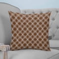 thumbnail image 4 of Pillow Covers 16x16 Set of 2, Brown Abstract Throw Pillow Covers Decorative Couch Cushion Cover, Contemporary Modern Geometric Art Microfiber Soft Square Pillowcases for Bedroom Living Room Sofa, 4 of 7