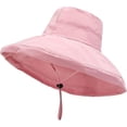 thumbnail image 4 of CoCopeaunts Large Bucket Hats Wide Brim Suncreen Basin Hat for Women Foldable Outdoor Travel Adjustable Chin Strap Fisherman Hat, 4 of 8