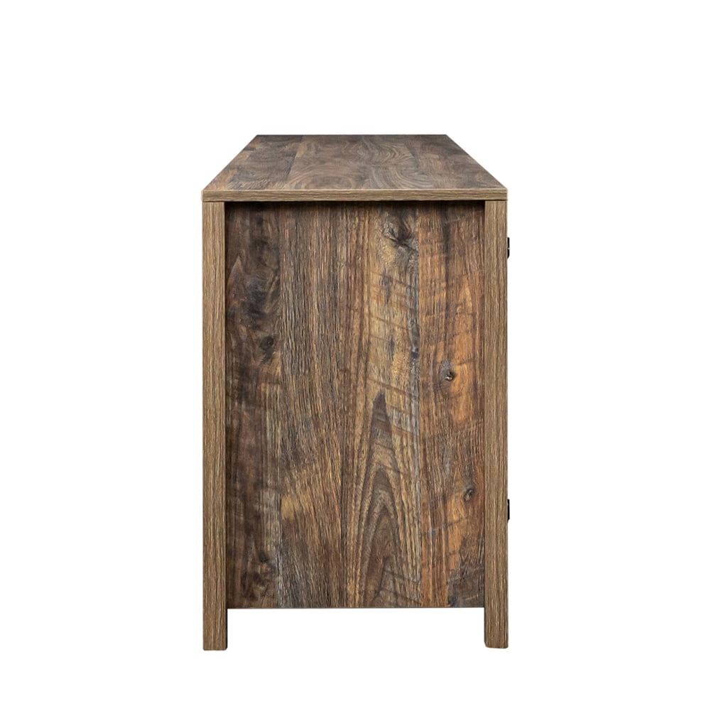 Kadyn Farmhouse TV Stand, Modern Entertainment Center with Storage, Wood TV Stand Console with Door, Brown Kadyn Farmhouse TV Stand, Modern Entertainment Center with Storage, Wood TV Stand Console with Door, Brown