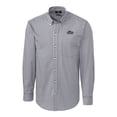 thumbnail image 2 of Men's Cutter & Buck  Charcoal Rocket City Trash Pandas Big & Tall Easy Care Stretch Gingham Long Sleeve Button-Down, 2 of 3
