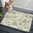 thumbnail image 5 of Farmhouse Sage Green Floral Washable Area Rug 2 x 3 ft Linen Boho Flower Rustic Country , Soft Non Slip Rugs Stain Repellent Indoor Felt Carpet for Living Dining Room Bedroom Home Office, 5 of 9