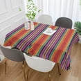 thumbnail image 4 of SKYSONIC Mexican Tablecloth Mexican Serape Blanket for Mexican Party Wedding Cinco De Mayo Fiesta Decorations Outdoor Picnics Dining Table Cover, Large Square Table Cloth 54x72In, 4 of 7