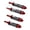 Red Silver, variant on Nieyigj 1/10 Scale RC Car Front & Rear Shock Absorbers Damper Set for Traxxas Slash 4x4, Premium Aluminum Alloy Crawler Upgrades, Green/Silver, 4 Pcs (5.36 oz / 152 g)