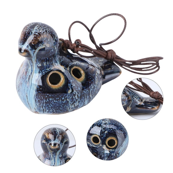 Raindrops Ceramic Ocarina Flute Multi-Color with Mellow Sound and Ergonomic Fingerholes Design for