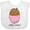 AA-White, variant on Inktastic Little Spud Pink Boys or Girls Baby Bib