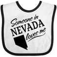 thumbnail image 3 of Inktastic Someone in Nevada Loves Me Boys or Girls Baby Bib, 3 of 4