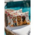 thumbnail image 4 of Outdoor Pillows Waterproof, Happy Fall Bedding Throw Pillows with Insert for Couch Sofa Bed, Cute Dogs Maple Branch Thanksgiving Farmhouse 12x20 Inch Pillowcases Decorative Patio Pillow Set of 1, 4 of 8