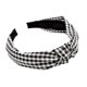 thumbnail image 2 of Minnieouse Accesorios para el cabello Diadema anudada de entramado clásico Estilo coreano Ropa elegante Accesorio a juego Diadema a cuadros dulce para Accesorio para el cabello Negro Minnieouse  AP010587-02, 2 of 6
