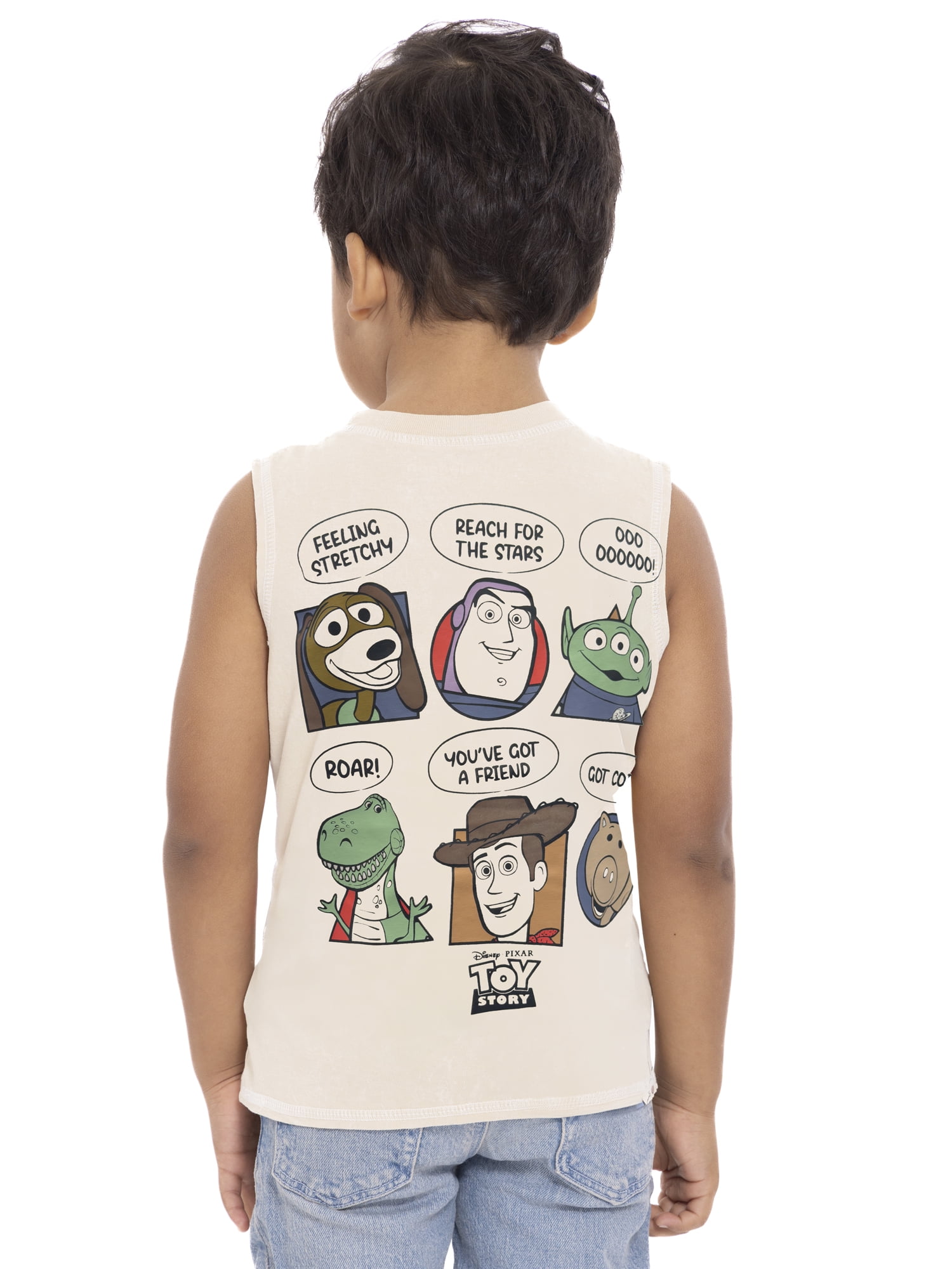 Toy Story Toddler Boy Tank Top with Front and Back Graphics, Sizes 12M-5T