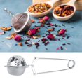 thumbnail image 2 of Colador de té de acero inoxidable reutilizable portátil, filtro Infusor de té de malla con bola a presión, accesorios de cocina, 2 of 8