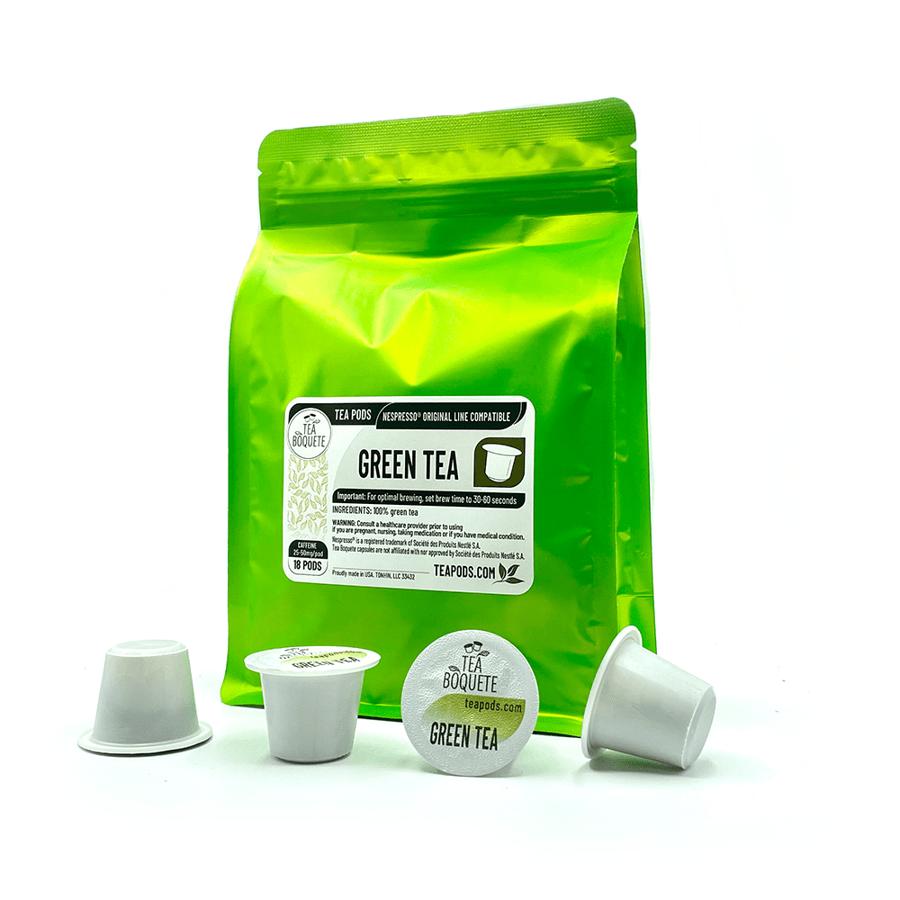 Green tea pods Nespresso compatible
