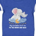 thumbnail image 4 of Inktastic My Grandma Loves Me to the Moon and Back Elephant Family Boys or Girls Baby Bodysuit, 4 of 5