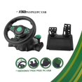 thumbnail image 4 of Volant de Jeu, 180 Degrés de Rotation ABS Jeu Vibration Volant de Course avec Pédales pour Xbox 360 PS2 PS3 PC, 4 of 9
