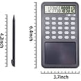 thumbnail image 2 of Basic Calculator Notepad with LCD Writing Tablet, Rechargeable, Lock Button and E-Pen,12 Digit Display, Also Inkless Drawing/Memo Pads/Planning Boards, Hand-held for Daily and Basic Office (Grey), 2 of 7
