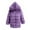 Purple, variant on Lindreshi Winter Coats for Women Plus Size Clearance Women's Imitation Patchwork Medium Length Hooded Coat