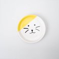 thumbnail image 2 of Cuenco para gatos apto para mascotas, plato para una sola cara de gato, cuenco para gatos, cuenco de cerámica para granos, boca baja, cuenco de comida para mascotas de gran calibre (3 piezas, 2 of 5