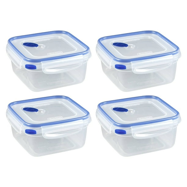 Sterilite Ultra Seal Container 5.7 Cup Food Storage Plastic Square